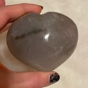 Blue Rose Quartz Heart